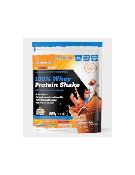 Whey Protein 100% Shake Milk Chocolate 900 Gramos Named Sport