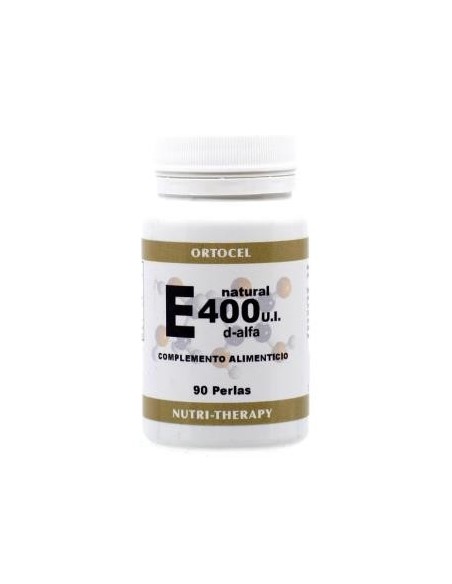 Vitamina E 400Ui D-Alpha (Natural) 90Perlas de Ortocel Nutri-Therapy