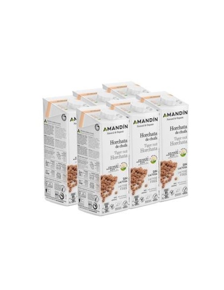 Horchata De Chufa 1Lt 6Uds. Bio Amandin