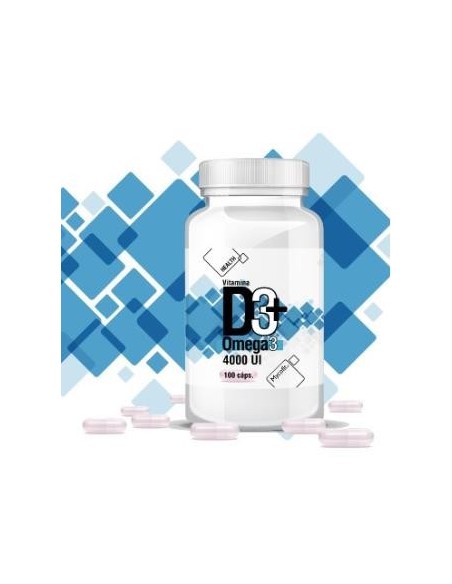 Vitamina D3 4000Ui+Omega 3 100Caps. de Mycofit