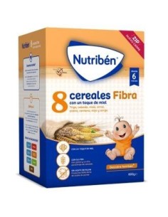 Nutriben 8 Cereales Miel Fibra 600 Gramos Nutriben