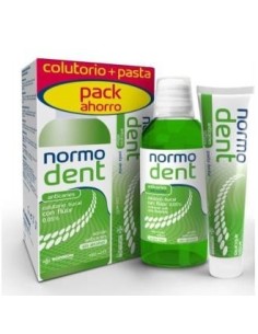 Normodent Anticaries Pack Pasta Dental + Colutorio Normon