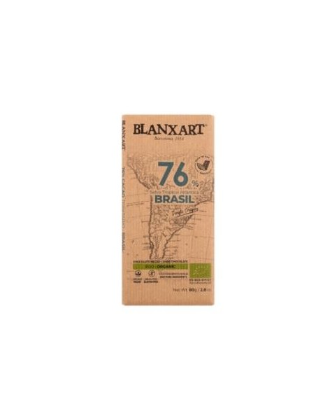 Chocolate Negro 76% Brasil 80 Gramos Eco Blanxart