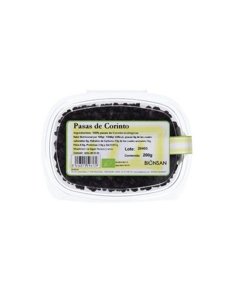 Pasas De Corinto 200 Gramos Eco Bionsan