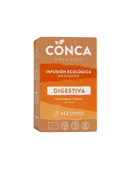 Digestiva Infusion 12Piramides. Eco Conca Organics