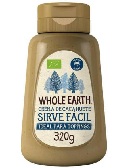 Crema De Cacahuete Sirve Fácil (Drizzler) Bio, 320 G de Whole Earth