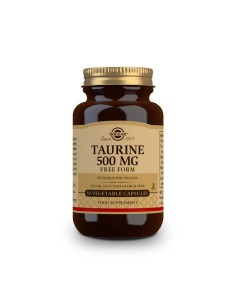 Taurina 500 mg  50 cápsulas vegetales  Solgar 2
