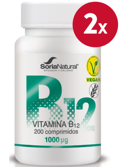 Pack de 2 ud Vitamina B12 Liberacion Sostenida 250Mg