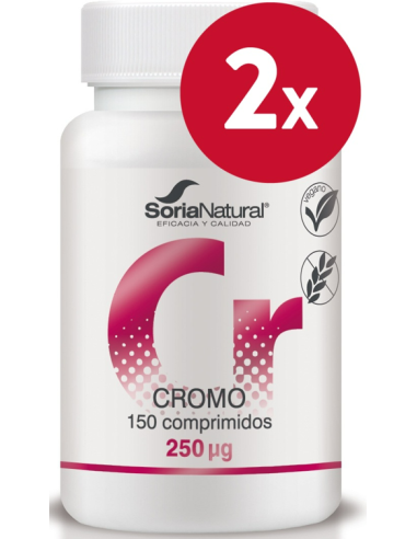 Pack de 2 ud Cromo Liberacion Sostenida 250Mg 150Comp