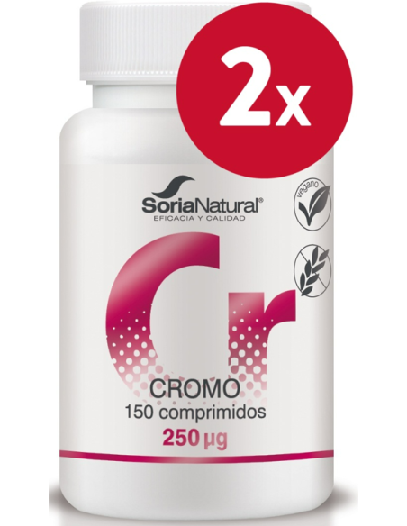 Pack de 2 ud Cromo Liberacion Sostenida 250Mg 150Comp