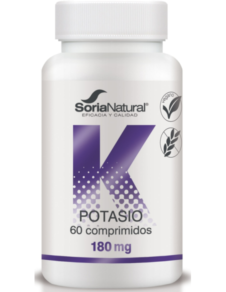 Potasio 60 comprimidos de Liberacion sostenida de Soria Natural