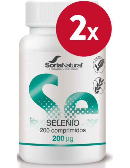 Pack de 2 ud Selenio Liberacion Sostenida 250Mg 200Co