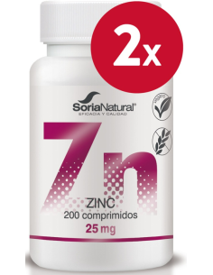 Pack de 2 ud Zinc Liberacion Sostenida 200Comp. de So