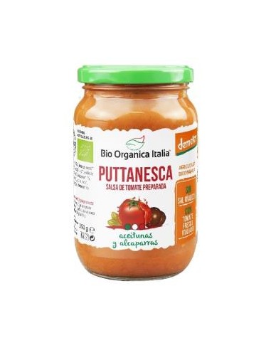 Salsa De Tomate Puttanesca 325Ml. Demeter de Bio Organica Italia