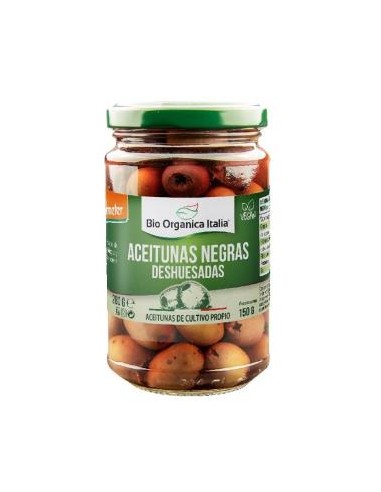 Aceituna Negra Deshuesada 280g Bio Orgánica Demeter Italia