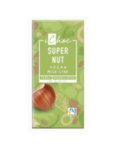 Super Nut Con Avellanas Chocolate 80Gr. Bio Vegan de Ichoc