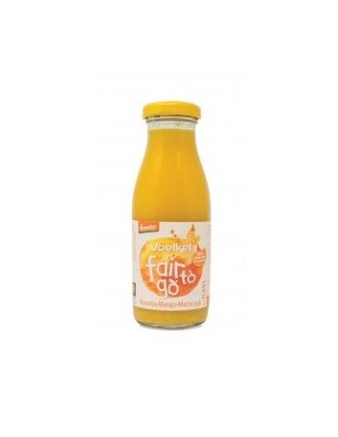 Zumo De Naranja Mango Y Frutas Pasion 250 Mililitros Bio Voelkel