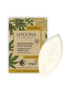 Champu Solido Cañamo-Sauco 60 Gr de Logona