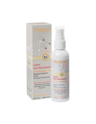 Locion Repelente Mosquitos-Moscas Para La Piel 90 Ml de Florame