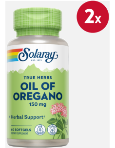 Pack 2 Oil Oregan 150mg Solaray - 60 Perlas Naturales