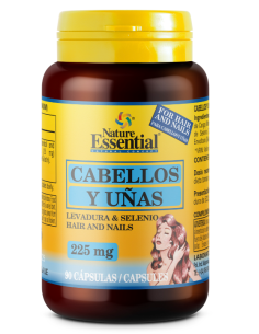 Cabello y Uñas con Selenio Nature Essential 90 Cápsulas
