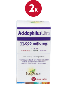 Pack 2 Acidophilus Ultra 30 cápsulas Sura Vitasan Refrigerado