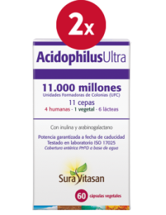 Pack 2 Acidophilus Ultra 60 cápsulas Sura Vitasan oferta