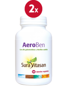 Pack 2 Aeroben 90 cápsulas Sura Vitasan – Energía y bienestar