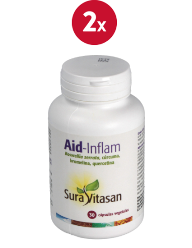 Pack 2 Aid-Inflam 30 cápsulas Sura Vitasan - Alivio natural