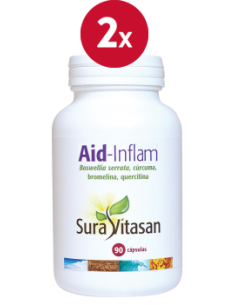 Pack 2 Aid-Inflam 90 cápsulas Sura Vitasan - Alivio natural