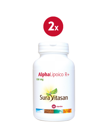 Pack de 2 uds Alpha Lipoico R+ 60Cap. de Sura Vitasan