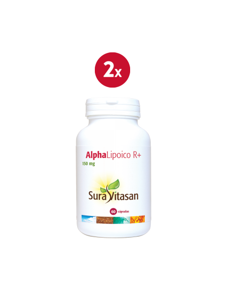Pack de 2 uds Alpha Lipoico R+ 60Cap. de Sura Vitasan