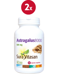 Pack 2 Astragalus 8000 90 cápsulas Sura Vitasan natural