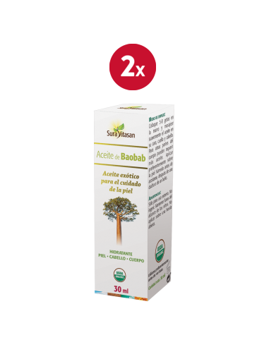 Pack 2 Aceite de Baobab Bio 30ml Sura Vitasan Natural