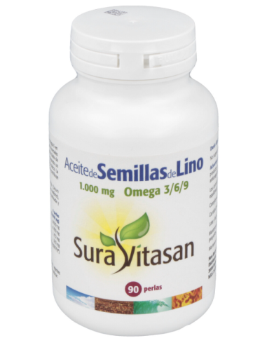 Aceite De Semillas De Lino 1000Mg. 90Perlas de Sura Vitasan