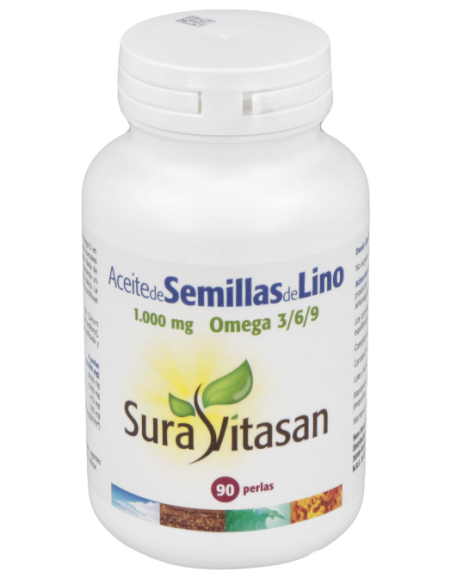 Aceite De Semillas De Lino 1000Mg. 90Perlas de Sura Vitasan