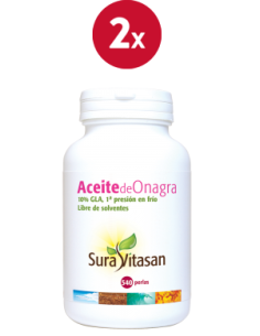 Pack 2 Aceite de Onagra 540 Perlas Sura Vitasan Natural