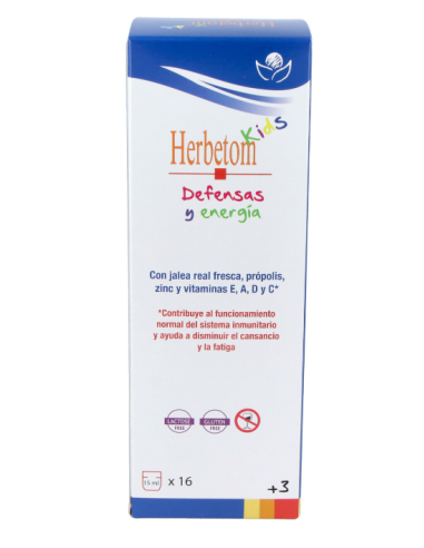 Herbetom Kids Defensas y Energía 250 ml | Bioserum Salud