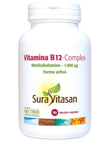 Pack de 2 uds Vitamina B12 Complex 90Vcap. de Sura Vitasan