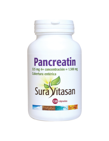 Pack 2 Pancreatin 1300mg 120 cápsulas Sura Vitasan oferta