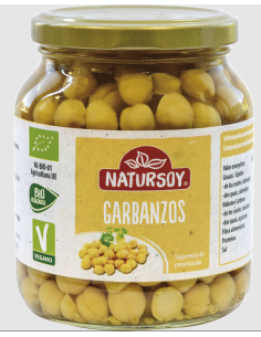 Garbanzos en conserva Natursoy 350g – Calidad y sabor natural