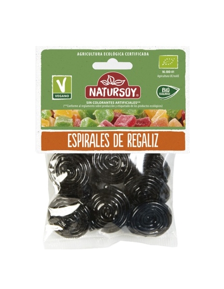 Regaliz Espiral Natursoy 75 g – Dulzura Natural y Saludable