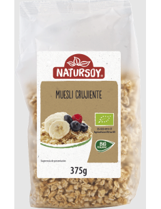 Muesli Crujiente Natursoy 375 g – Salud y sabor natural