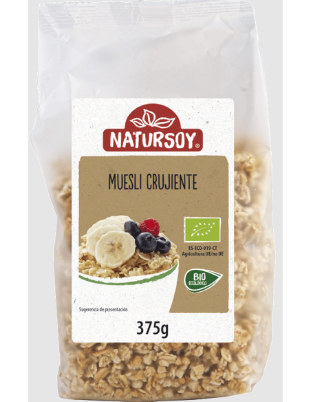 Muesli Crujiente Natursoy 375 g – Salud y sabor natural