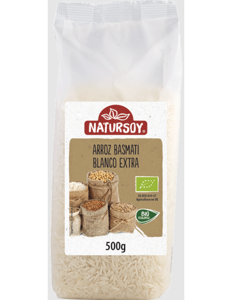 Arroz Basmati Blanco Natursoy 500 g – Calidad y Sabor Premium