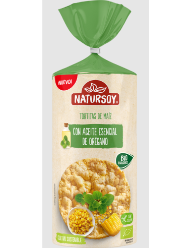 Tortitas Bio de Orégano Natursoy 180 g – Salud y Sabor Natural