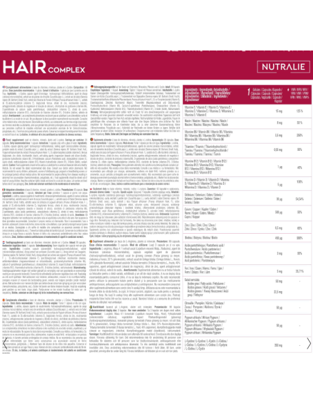 Hair Complex Vitaminas para Cabello Nutralie 90 Cápsulas