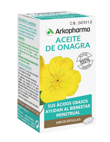 Aceite de Onagra 200 Arkocápsulas | Bienestar Natural Arkopharma