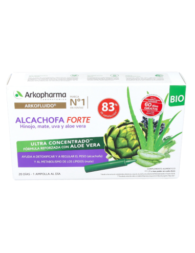 Arkofluido Alcachofa Forte 20Amp. Bio Arkopharma