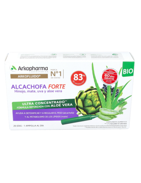 Arkofluido Alcachofa Forte 20Amp. Bio Arkopharma